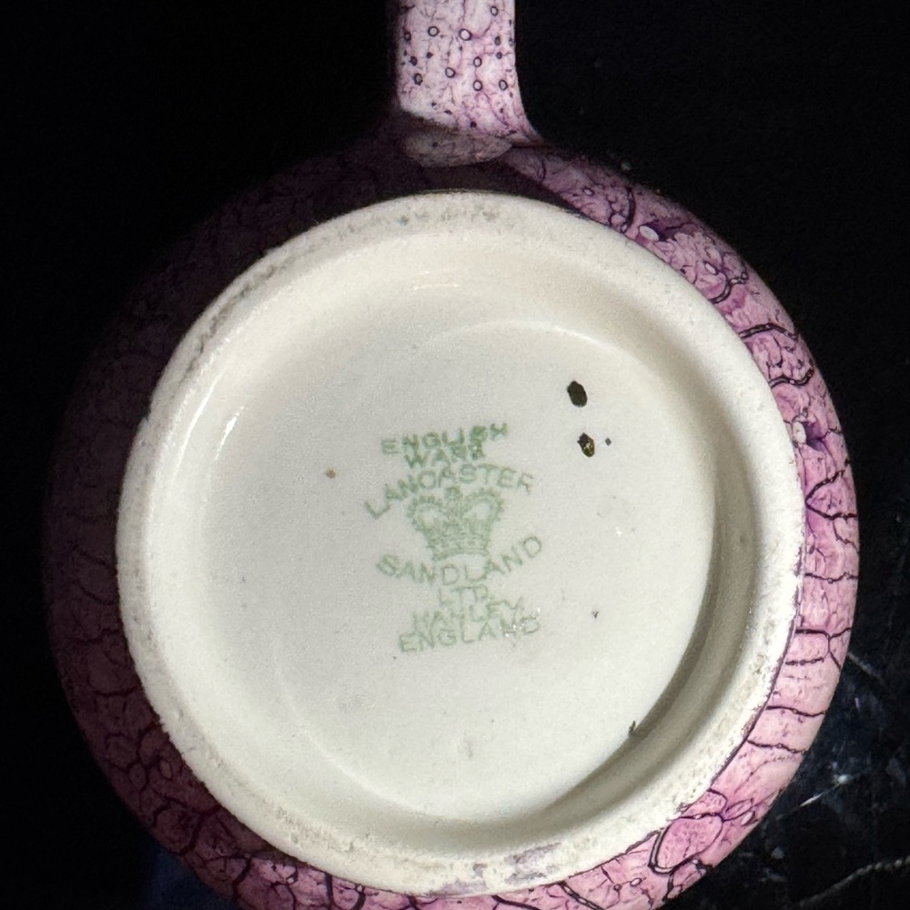 Rare Vintage English Ware Lancaster & Sand Land pink Creamer Hanley,England - Picture 4 of 4